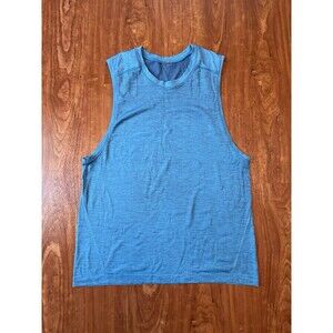 Lululemon Tank Top Sleeveless Athletic Workout Mens Blue Sz Medium